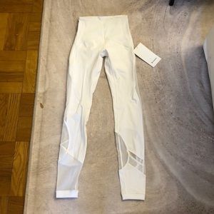 High Waisted White Lululemon Leggings